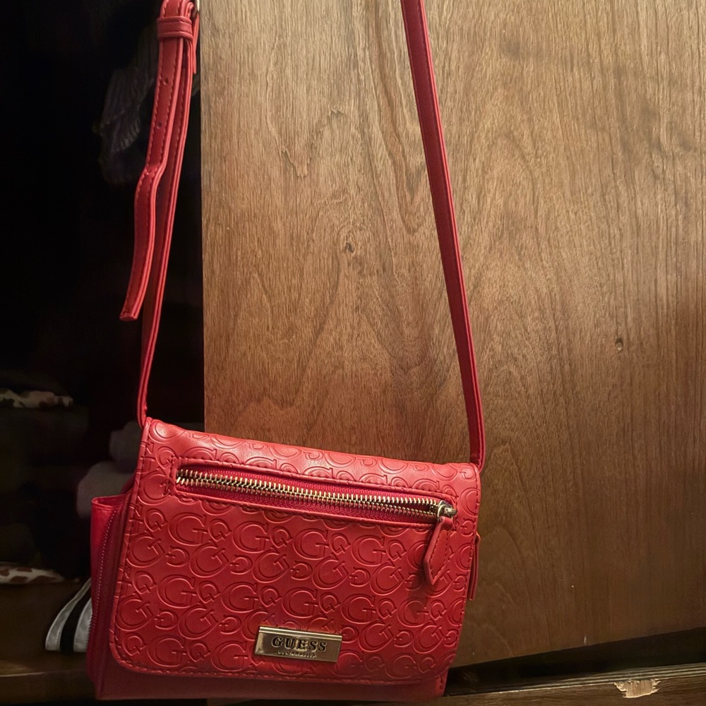 GUESS Red Crossbody Bag